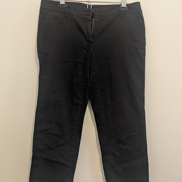 Black Tommy Hilfiger Cropped Pants - Picture 1 of 2